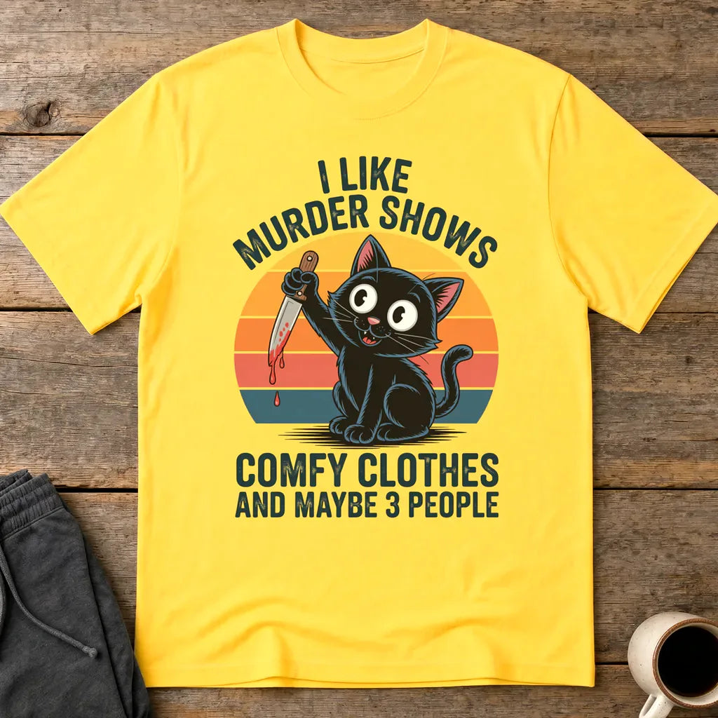 Murder Shows & Cats T-Shirt - Daisy