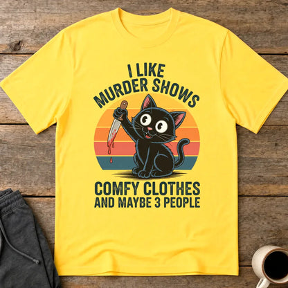 Murder Shows & Cats T-Shirt - Daisy