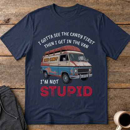 Not Stupid Candy Van T-Shirt - Navy