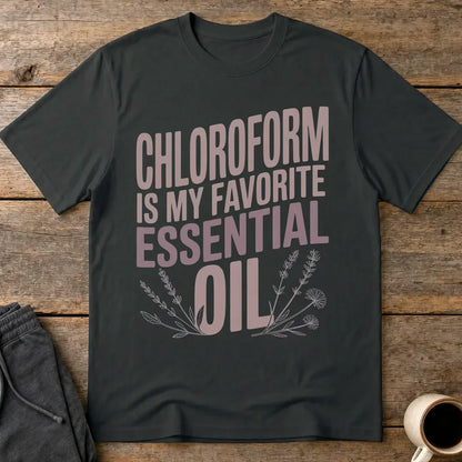 Chloroform Essential Oil T-Shirt - Black