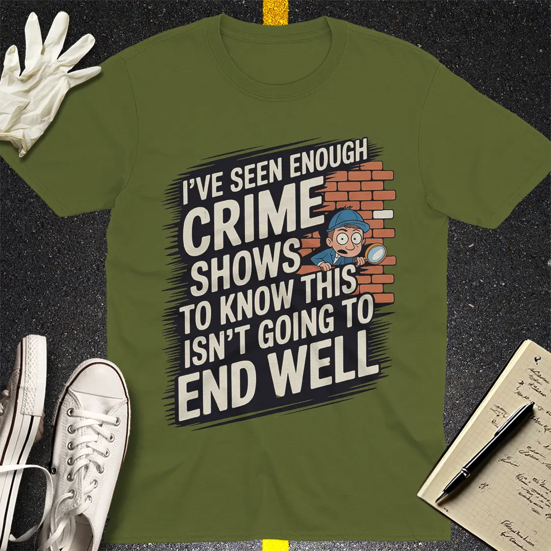 Crows Before Bros T-shirt - Military Green