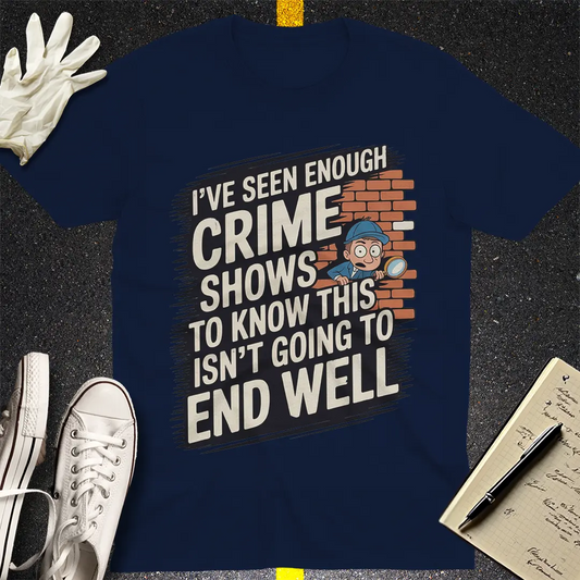 Crows Before Bros T-shirt - Navy