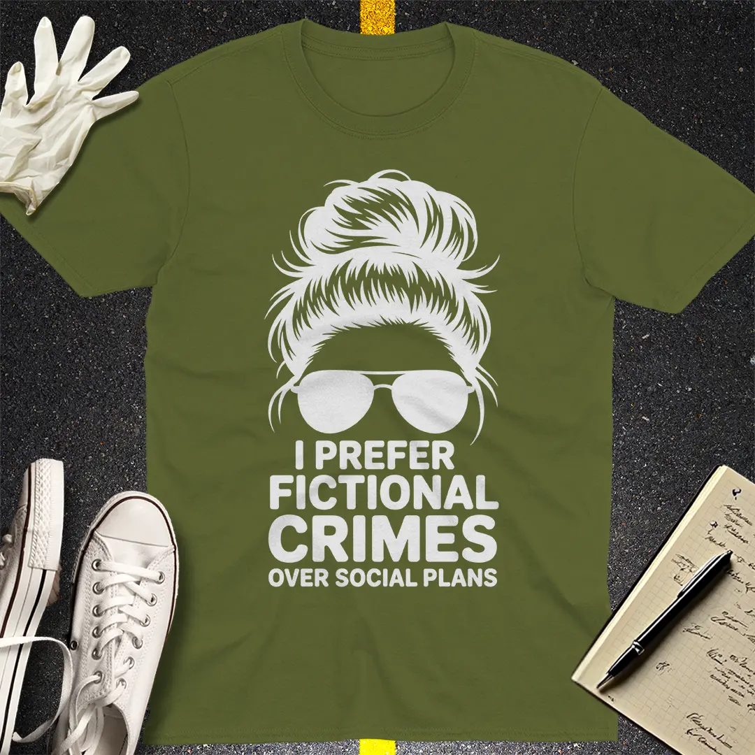 Crows Before Bros T-shirt - Military Green