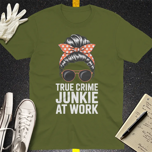 Crows Before Bros T-shirt - Military Green