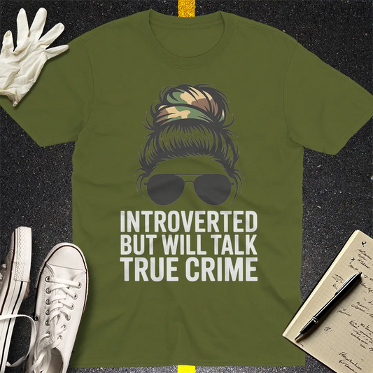 Crows Before Bros T-shirt - Military Green