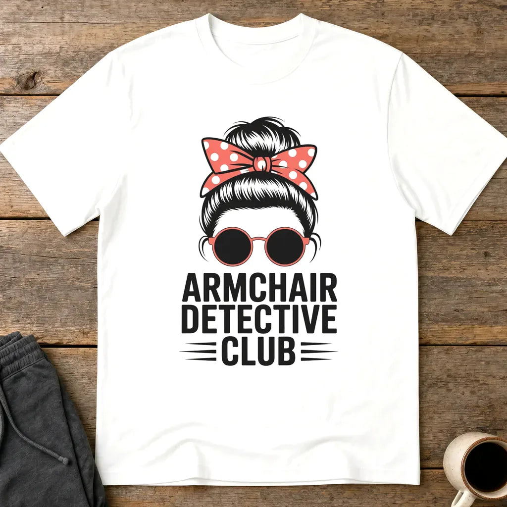 Armchair Detective Club T-Shirt - White