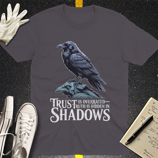 Crows Before Bros T-shirt - Charcoal
