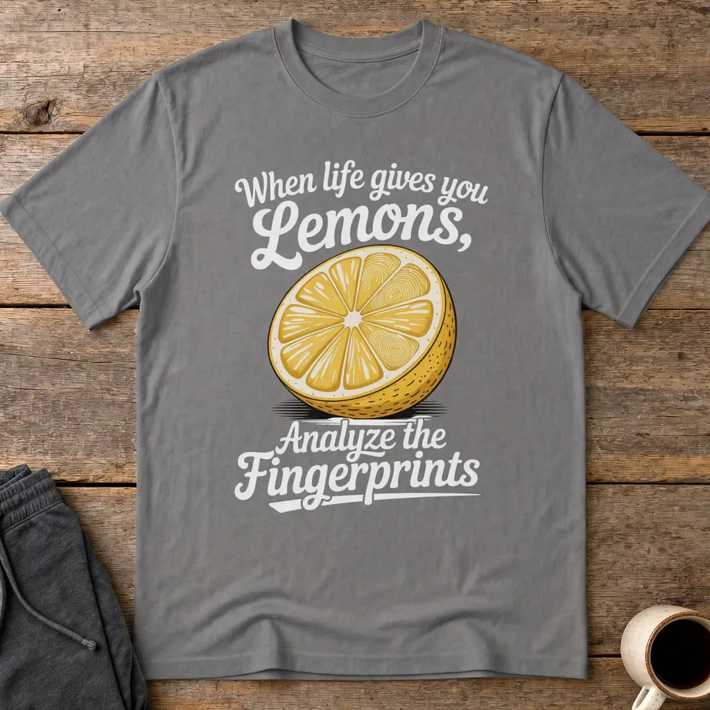 Analyze the Fingerprints T-Shirt - Charcoal