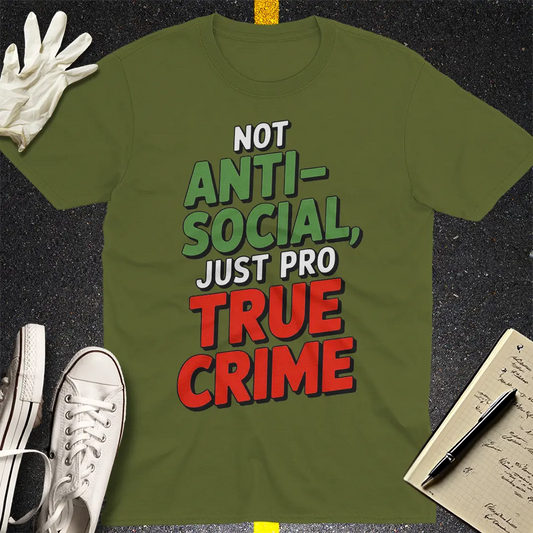 Crows Before Bros T-shirt - Military Green