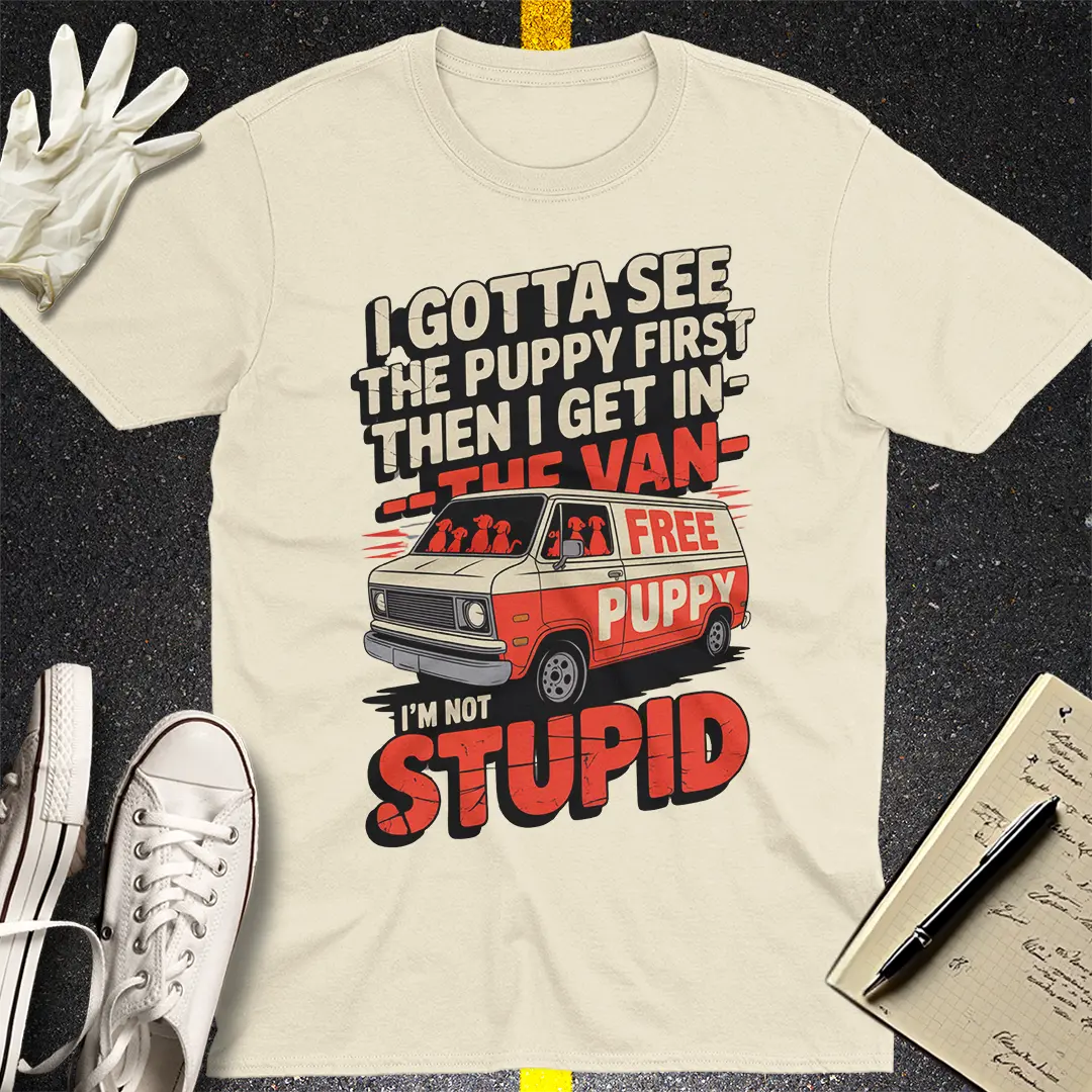 Free Puppy Logic T-Shirt - Natural