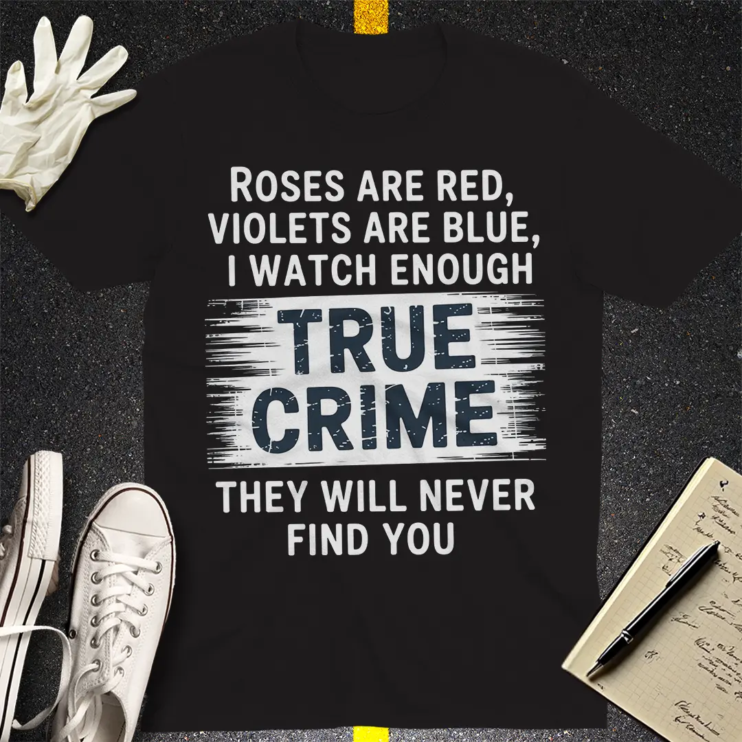 True Crime Obsession T-Shirt - Black