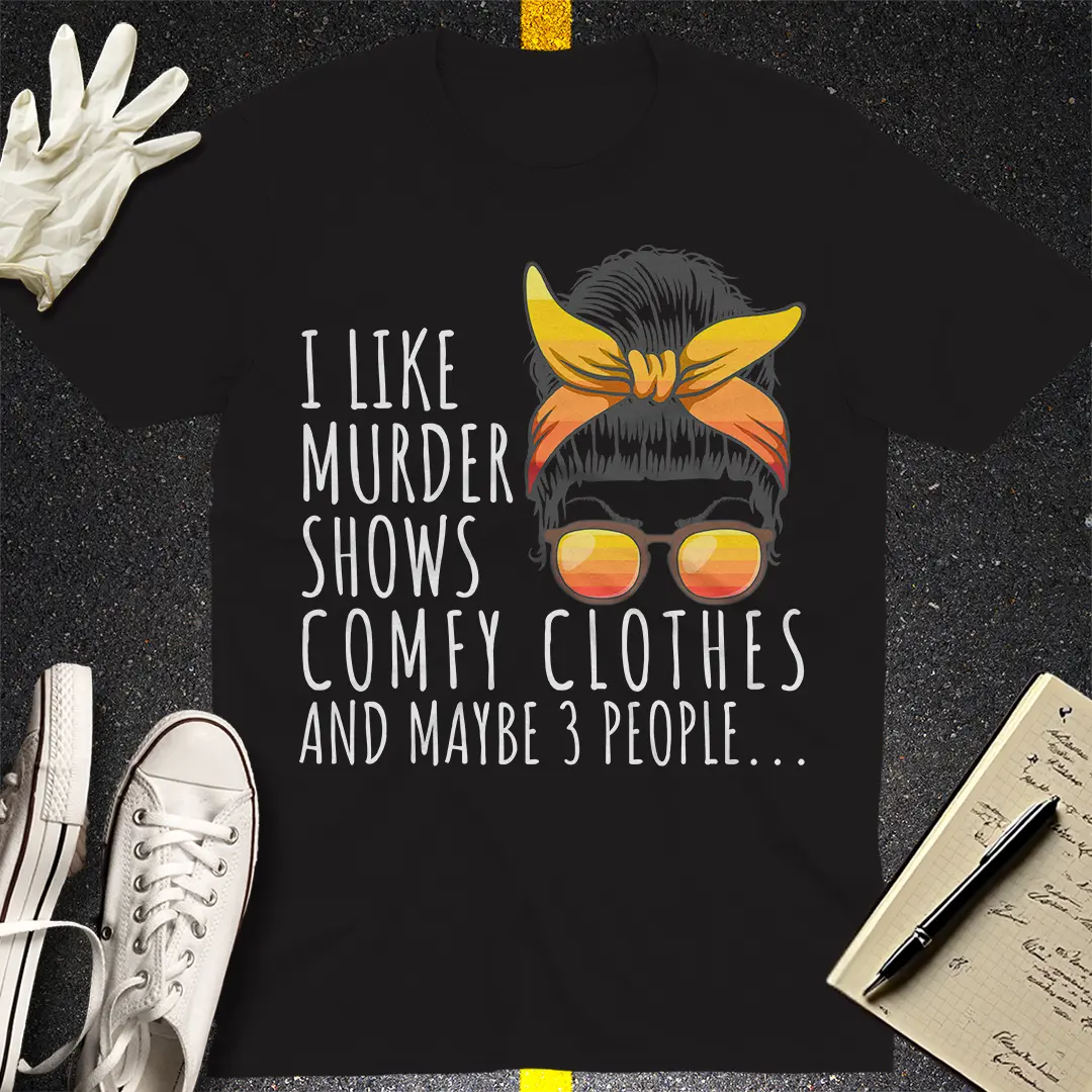Messy Bun Legal Fun T-Shirt - Black