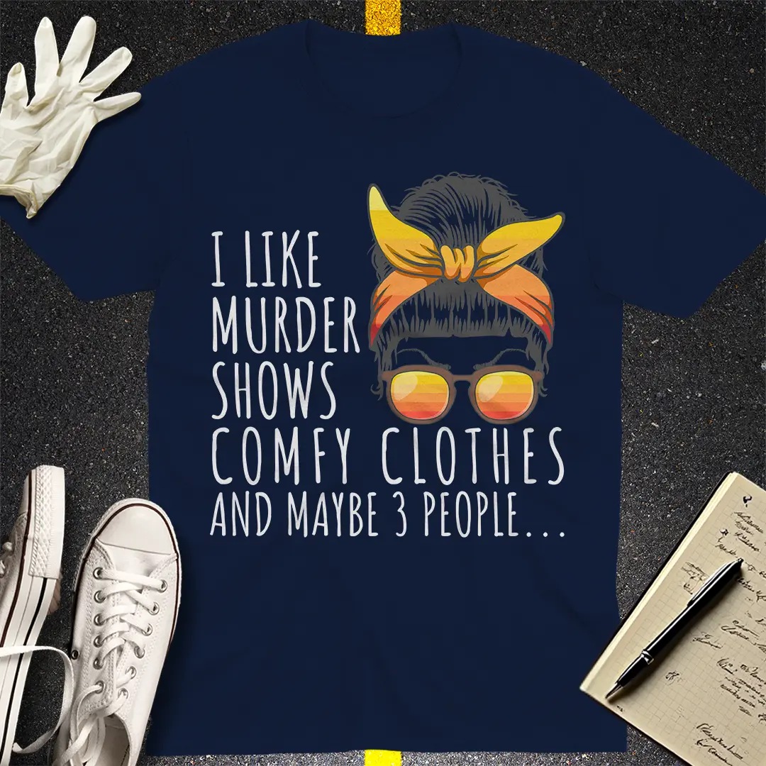 Messy Bun Legal Fun T-Shirt - Navy