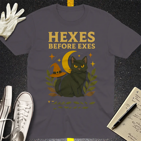 Hexes Before Exes T-Shirt - Charcoal