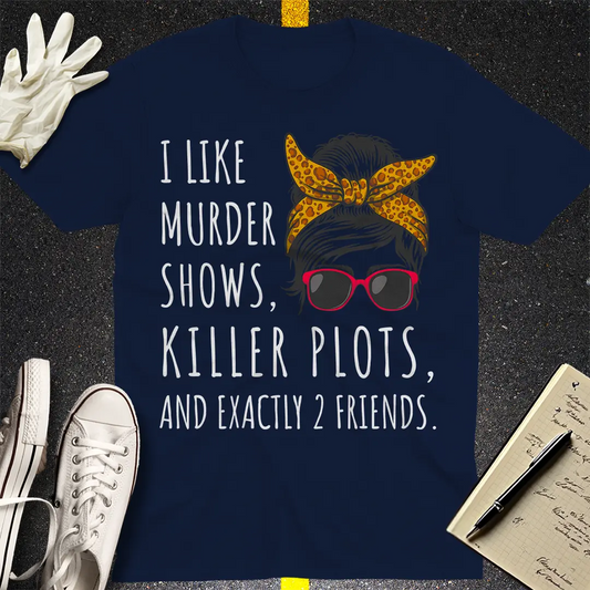 Messy Bun Legal Fun T-Shirt - Navy