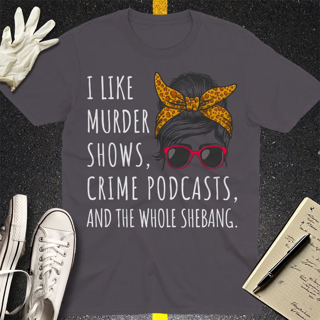 Messy Bun Justice T-Shirt - Charcoal