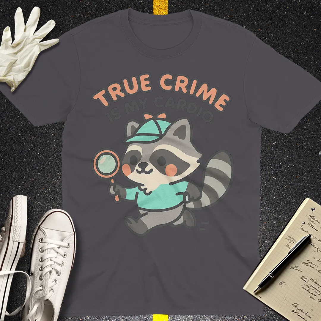 True Crime Cardio T-Shirt - Charcoal