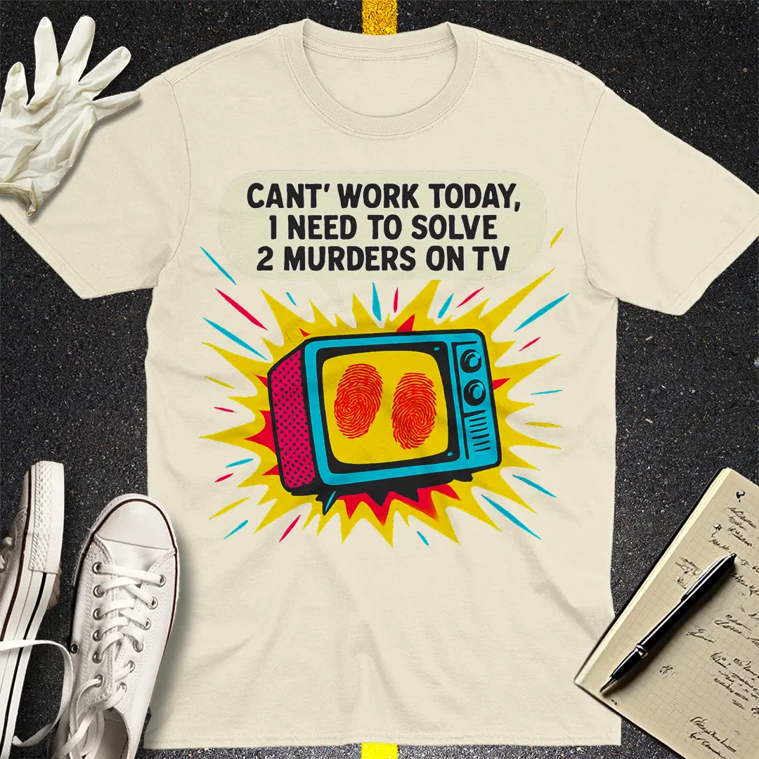 Murder Mystery Binge T-Shirt - Natural