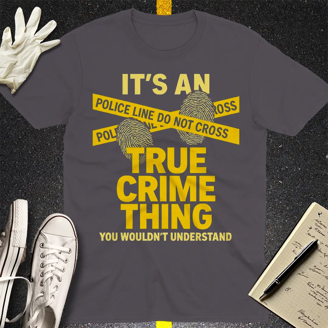 True Crime Thing T-Shirt - Charcoal