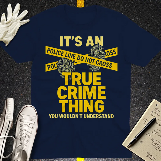 True Crime Thing T-Shirt - Navy