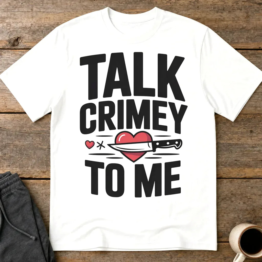 Talk Crimey To Me T-Shirt - White
