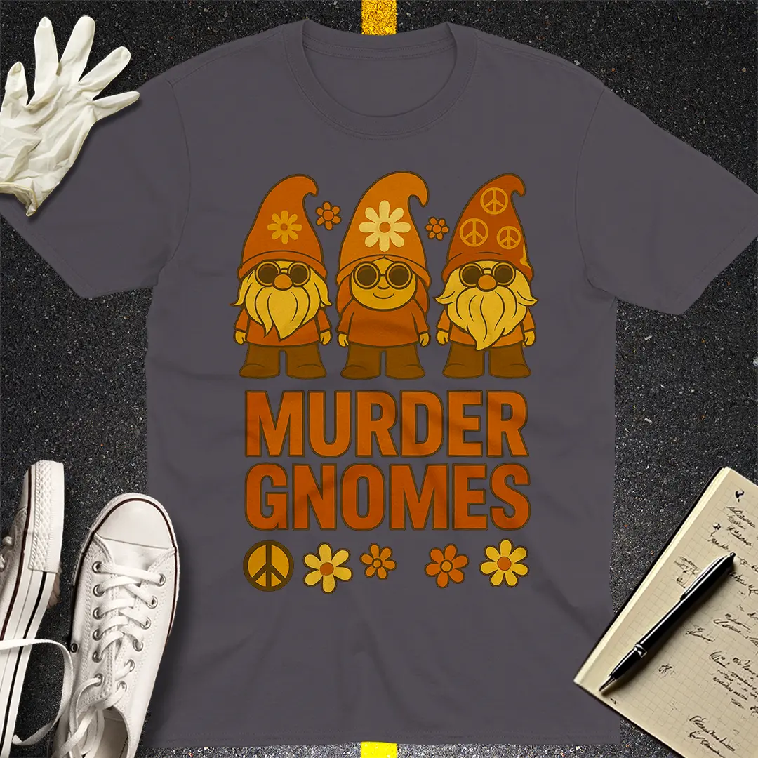Murder Gnomes T-Shirt - Charcoal