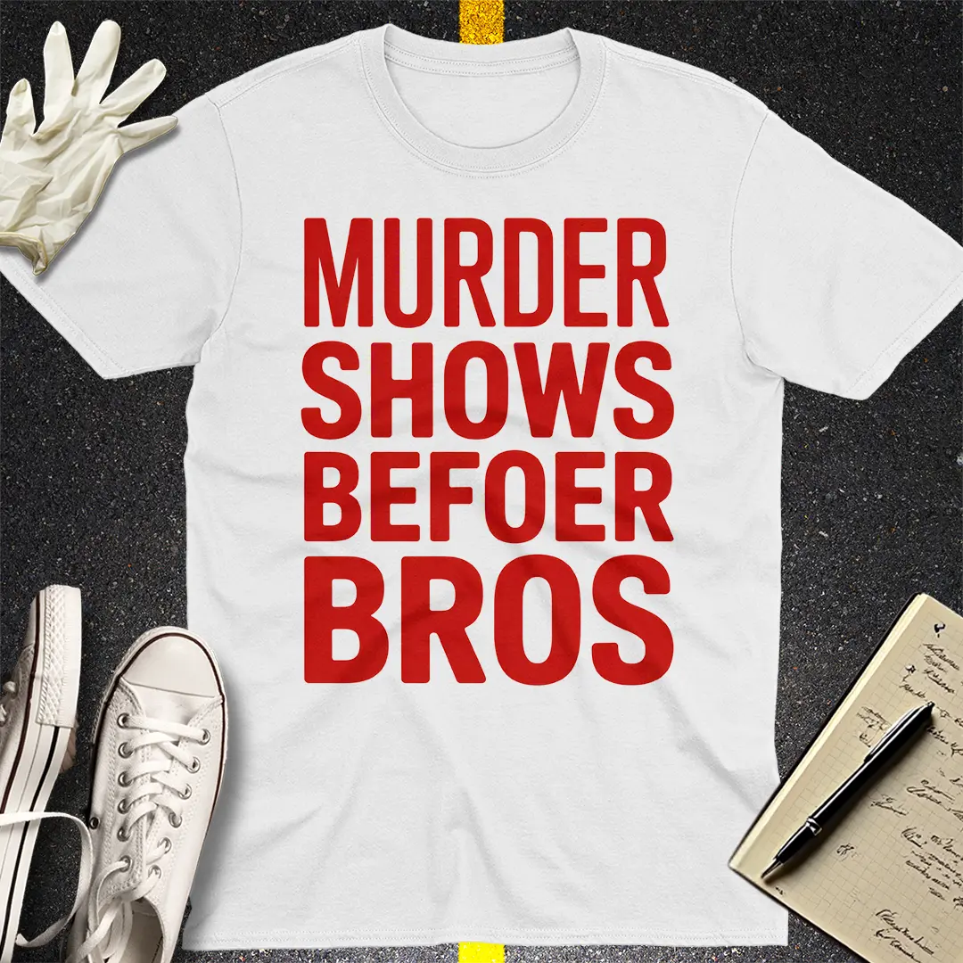 Murder Shows Before Bros T-Shirt - White