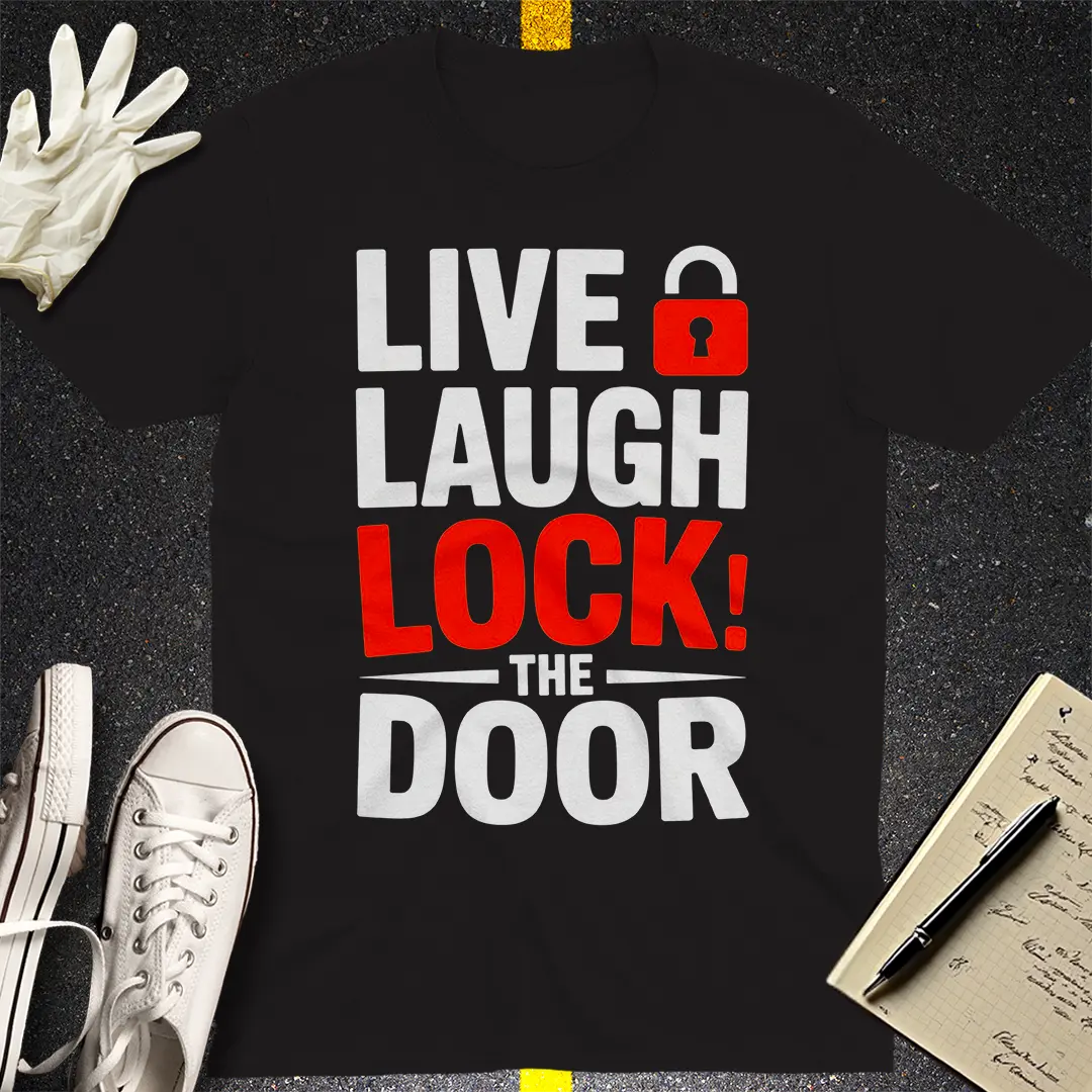 Live Laugh Lock T-Shirt - Black