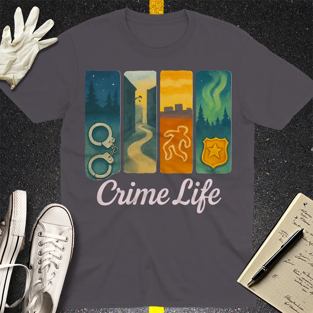 Crime Life T-Shirt - Charcoal