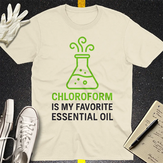 Chloroform Essential Oil T-Shirt - Natural