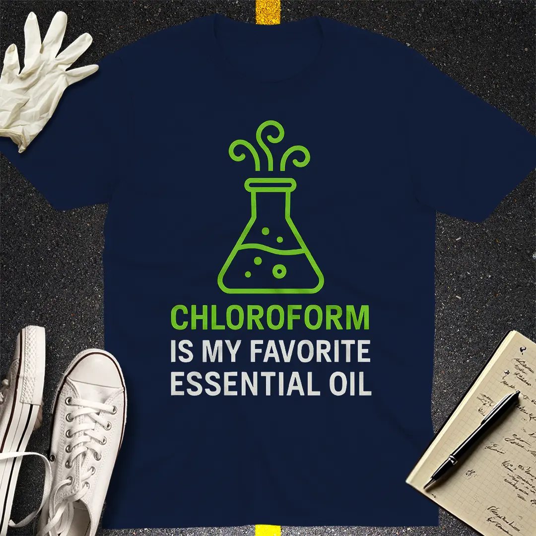Chloroform Essential Oil T-Shirt - Navy