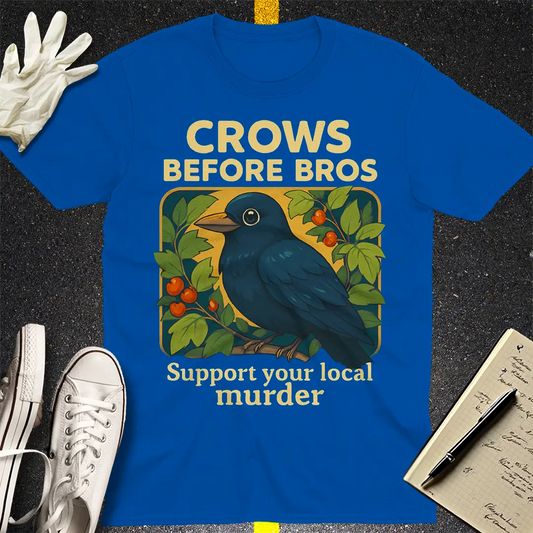 Crows Before Bros T-Shirt - Royal