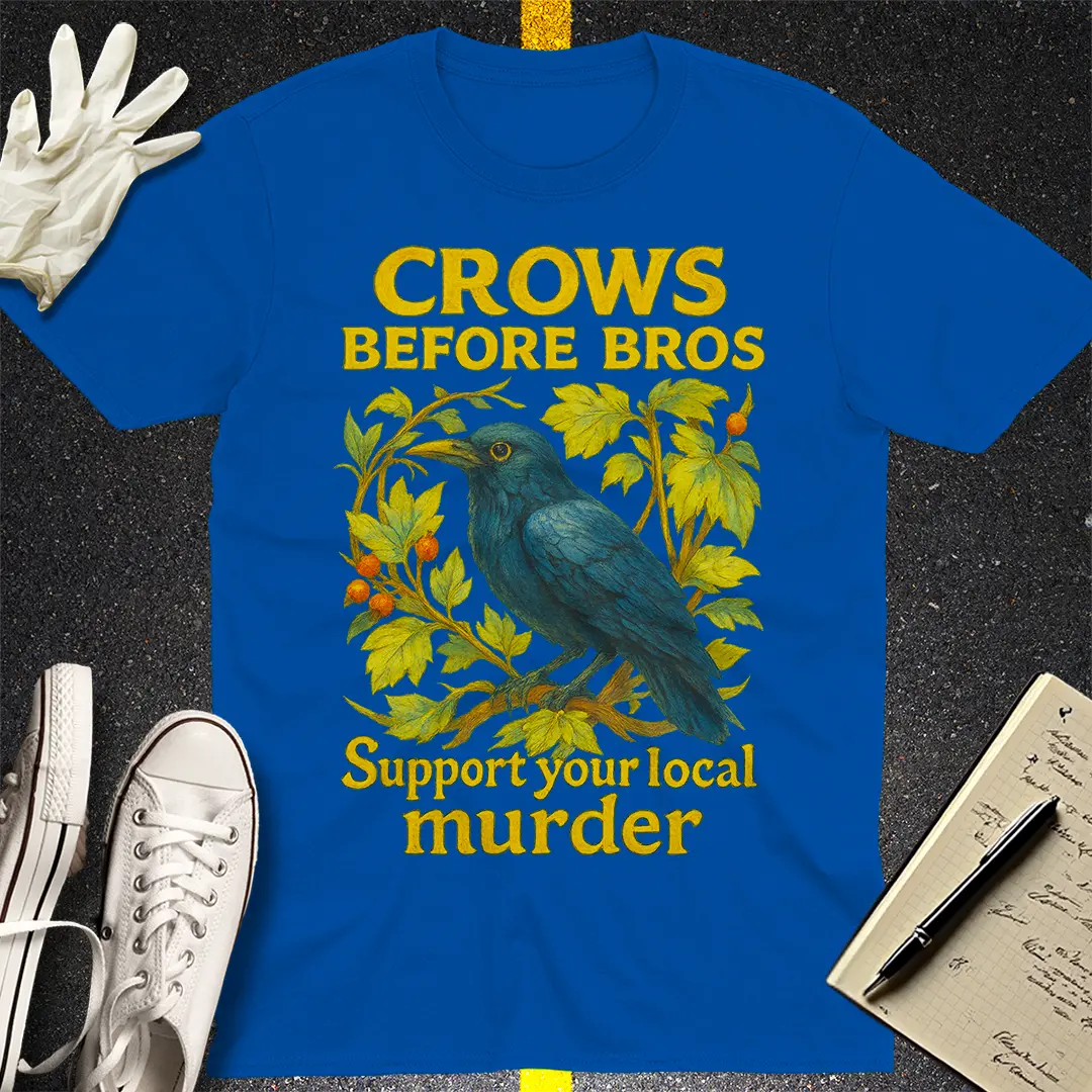 Crows Before Bros T-Shirt - Royal