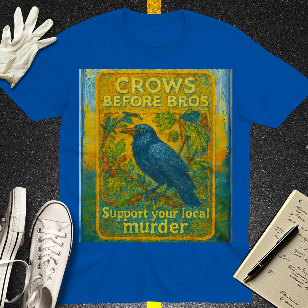 Crows Before Bros T-Shirt - Royal