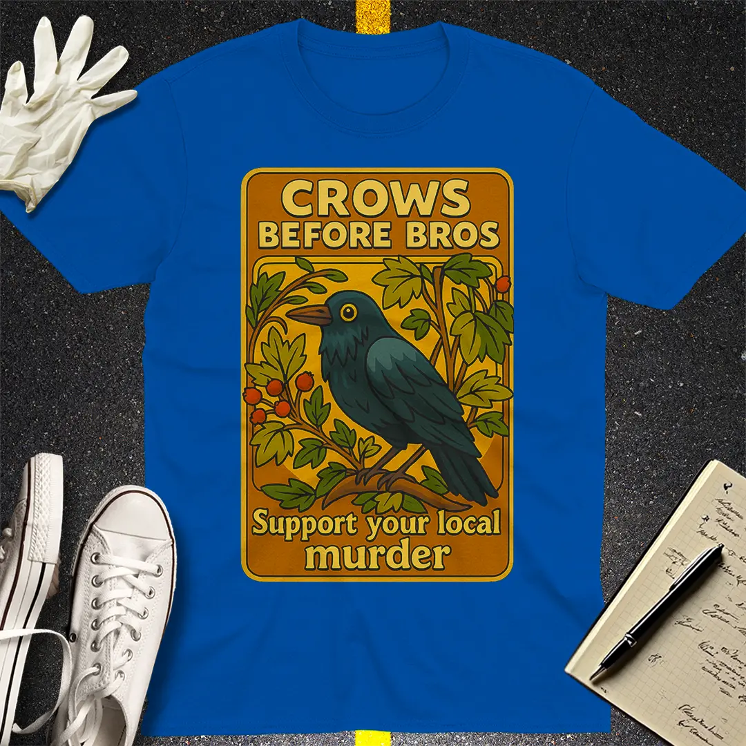 Crows Before Bros T-Shirt - Royal