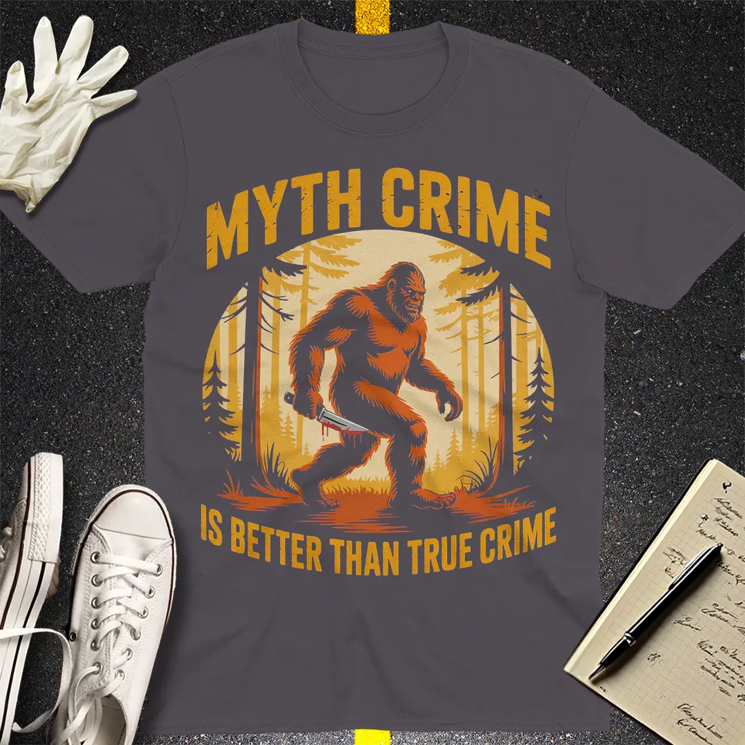 Myth Crime Sasquatch T-Shirt - Charcoal