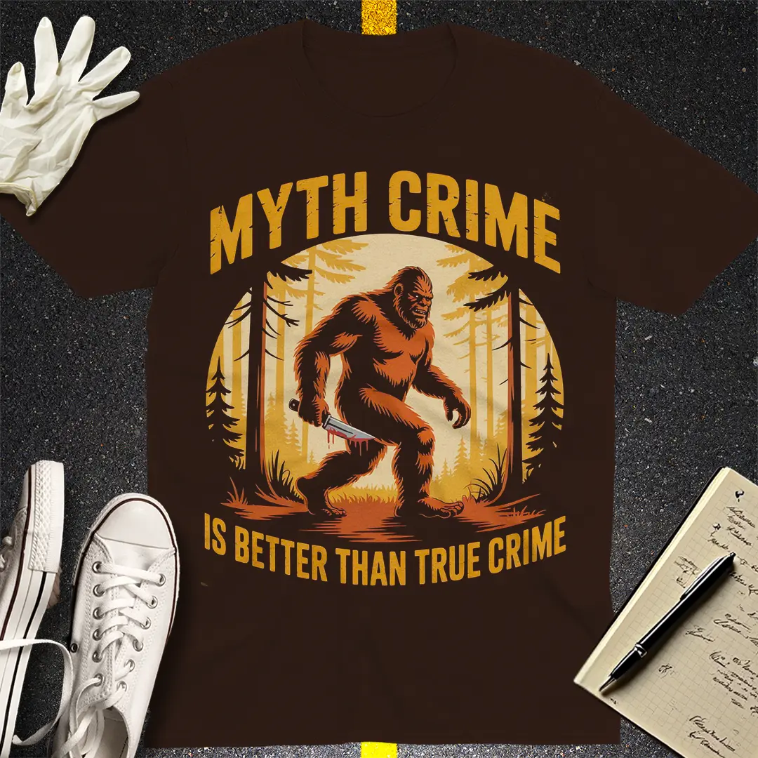Myth Crime Sasquatch T-Shirt - Dark Chocolate