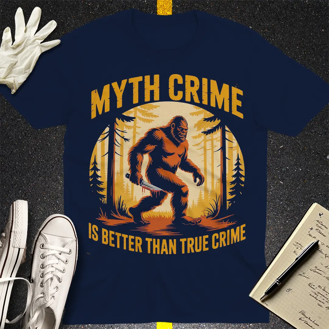 Myth Crime Sasquatch T-Shirt - Navy