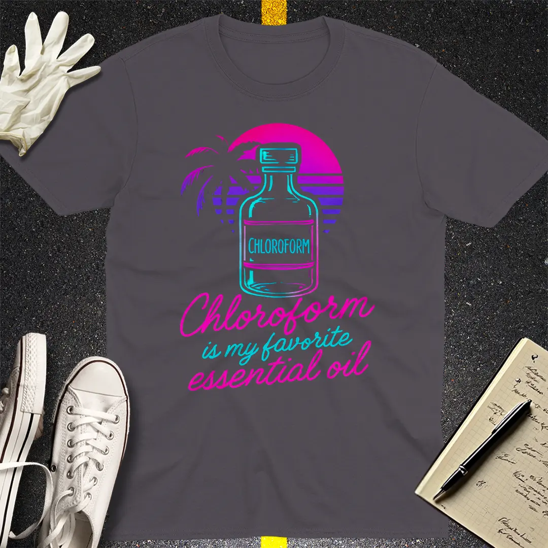 Chloroform Essential Oil T-Shirt - Charcoal