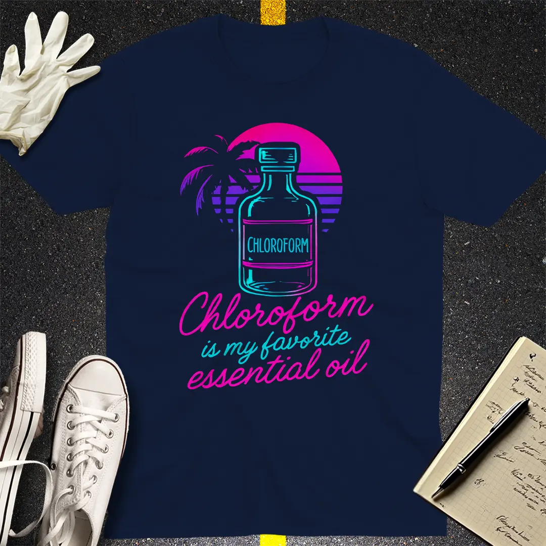 Chloroform Essential Oil T-Shirt - Navy