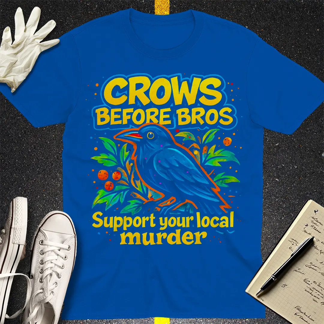 Crows Before Bros T-Shirt - Royal
