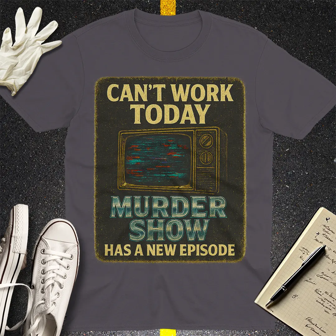 Murder Show Binge T-Shirt - Charcoal