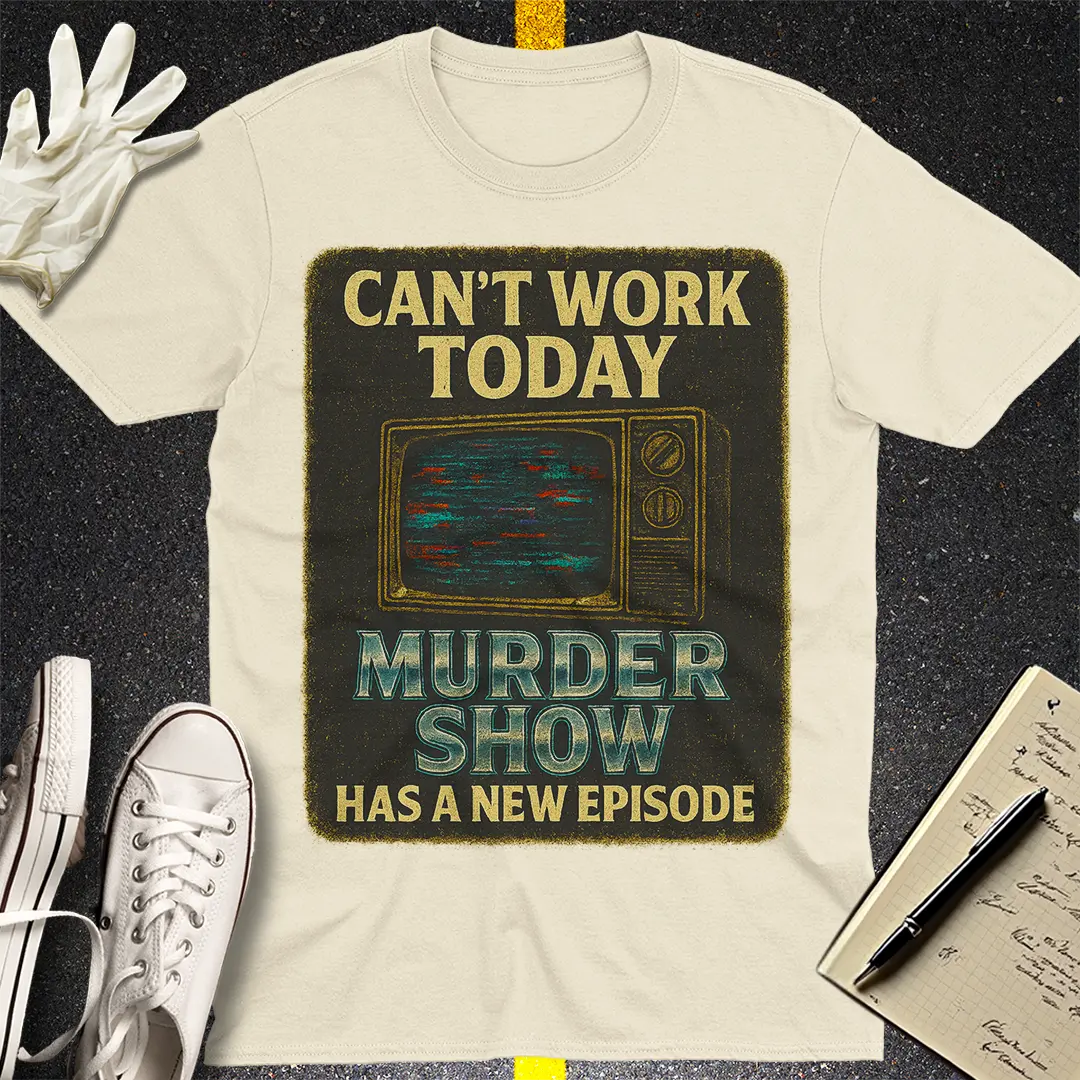 Murder Show Binge T-Shirt - Natural