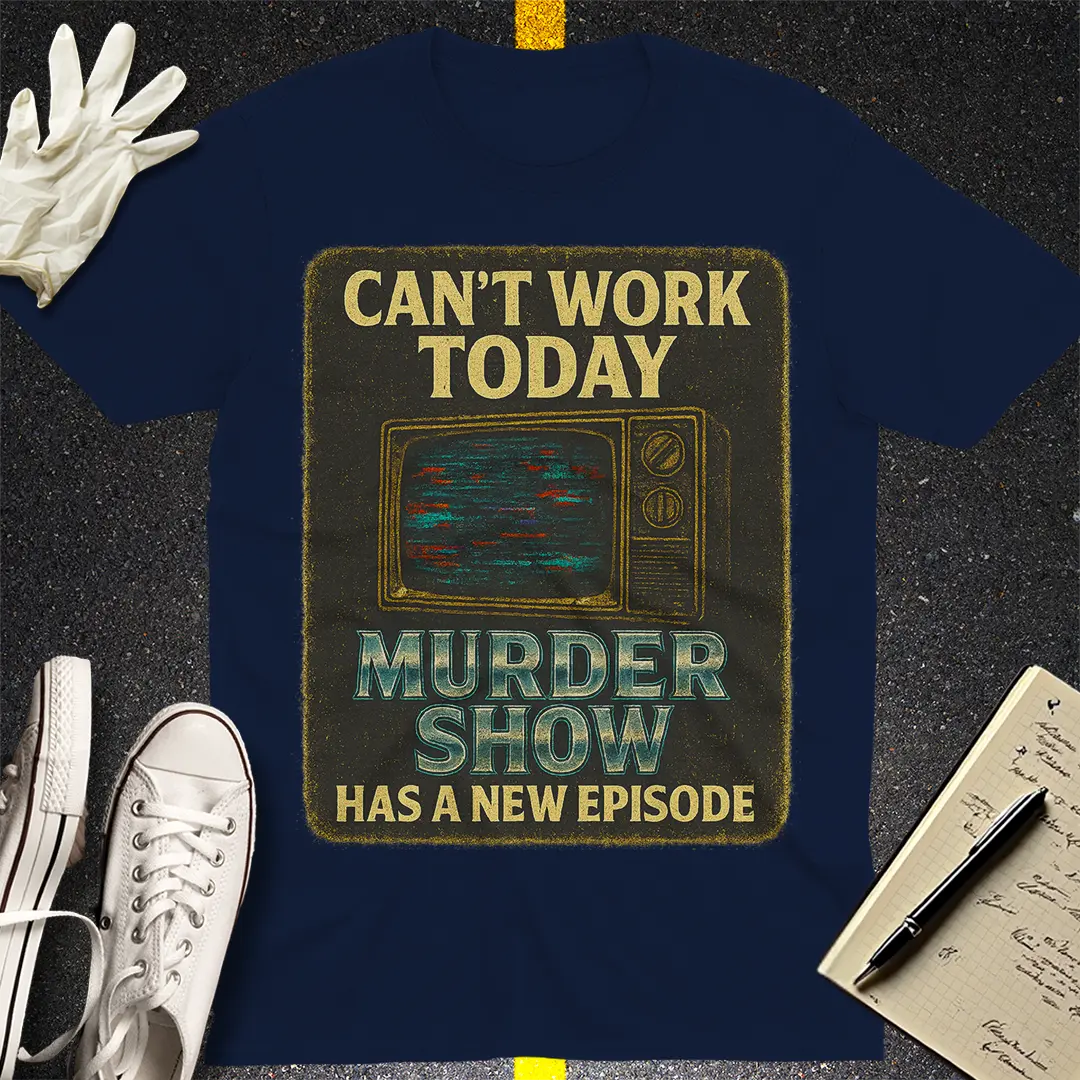 Murder Show Binge T-Shirt - Navy