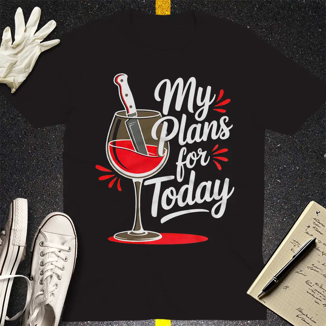Wine and Dagger T-Shirt - Black