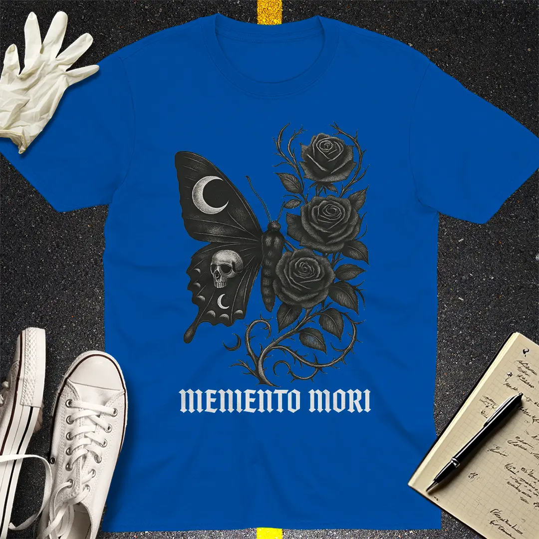 Memento Mori Gothic T-Shirt - Royal