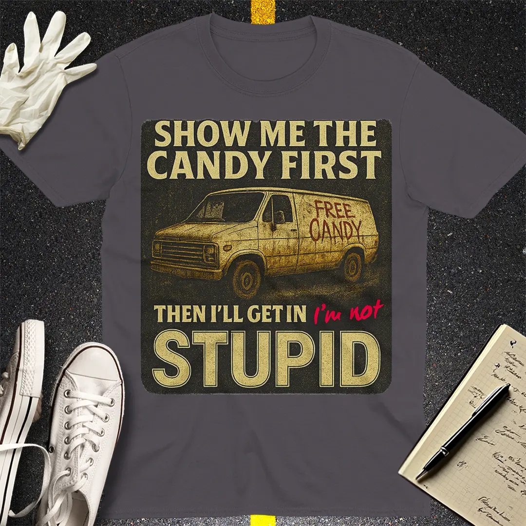 Show Me the Candy T-Shirt - Charcoal