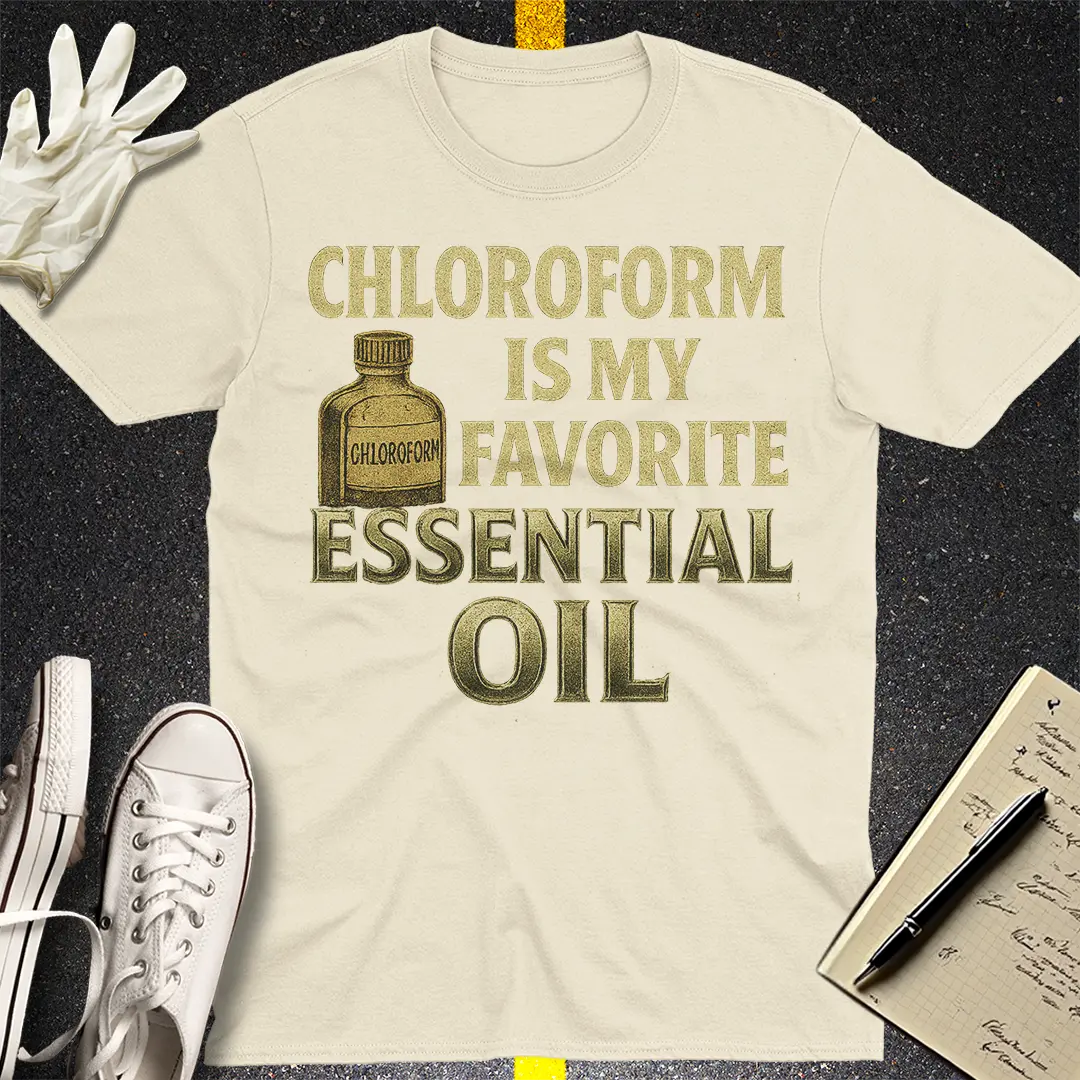 Chloroform Essential Oil T-Shirt - Natural