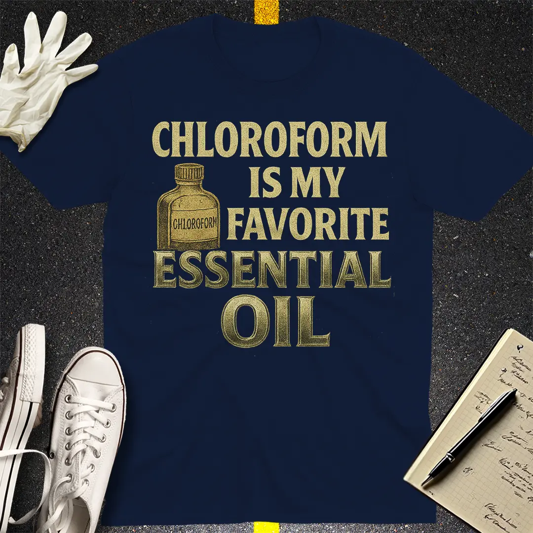 Chloroform Essential Oil T-Shirt - Navy
