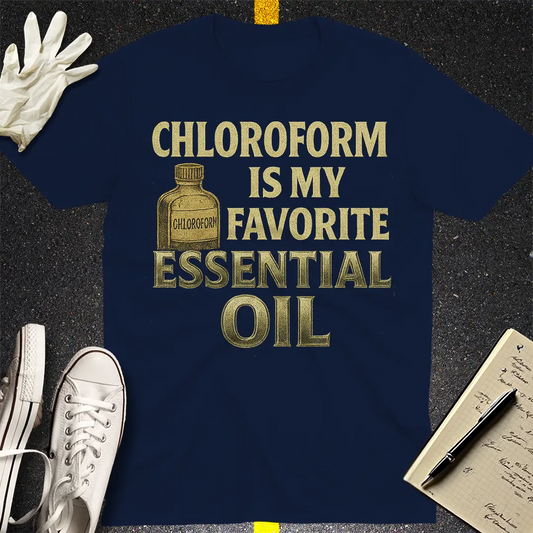 Chloroform Essential Oil T-Shirt - Navy